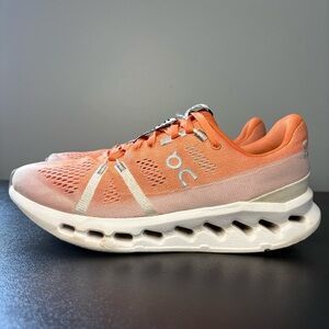 On Cloud Cloudsurfer Women’s Size 8 Orange White Running Shoes
